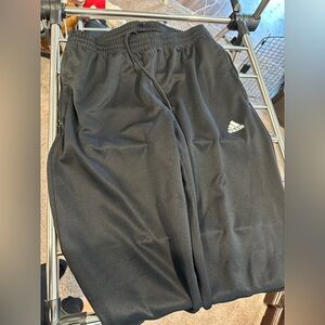 Adidas Men’s Black Joggers with White Logo size medium Never worn